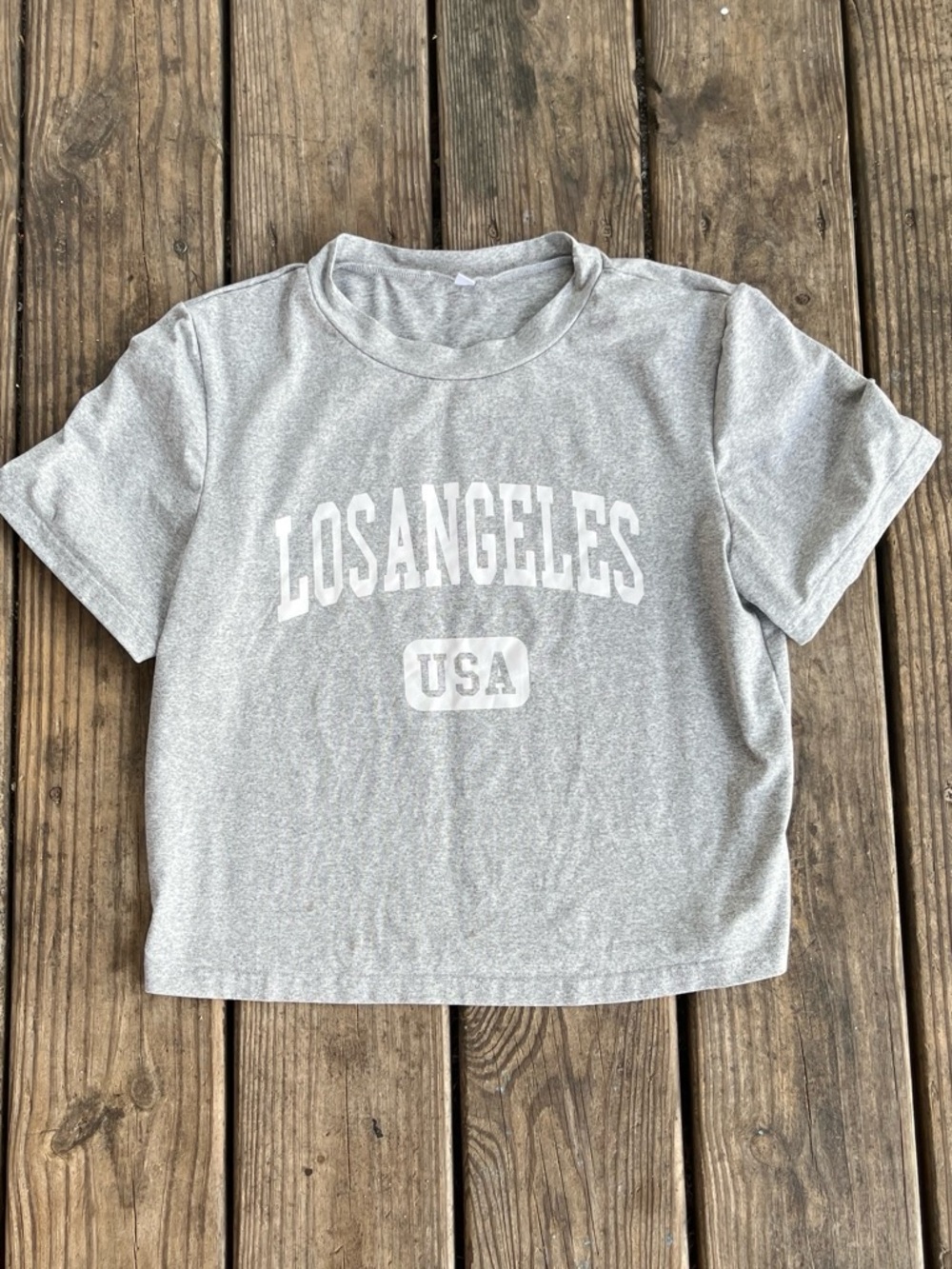 Grey 'Los Angeles USA' Graphic Tee
